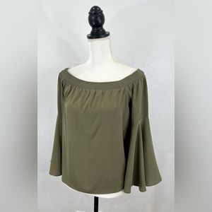 NWT bar III green blouse size large